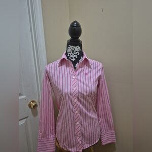 Lilly Pulitzer Pink Striped Shirt
